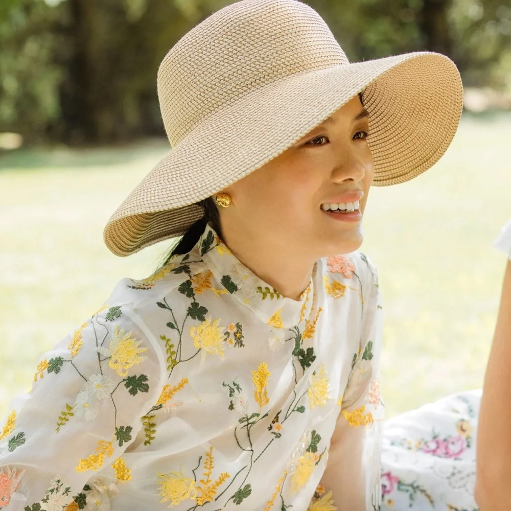 Eric Javits Natural Straw Floppy Sun Hat - Picture 5 of 7